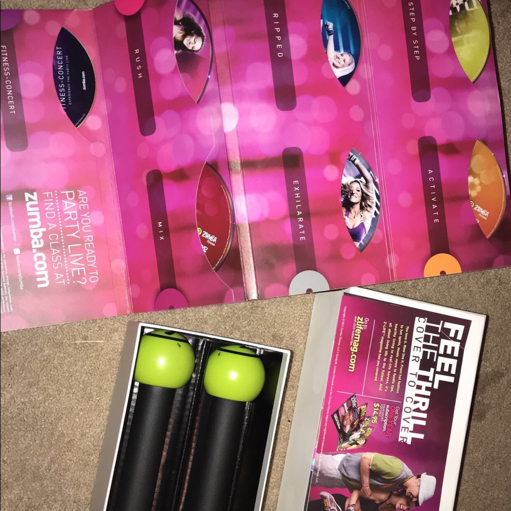 Zumba fitness exhilarate body shaping dvd system